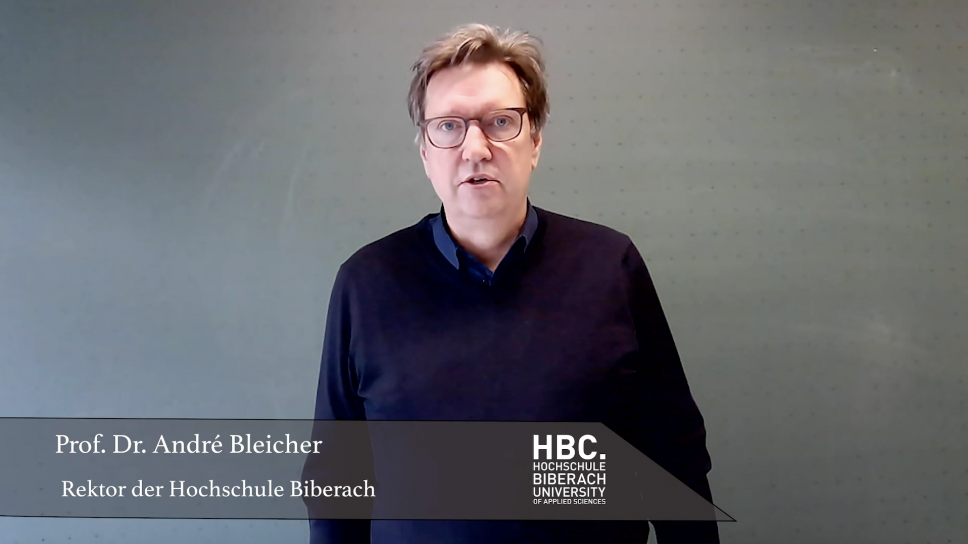 Rektor André Bleicher