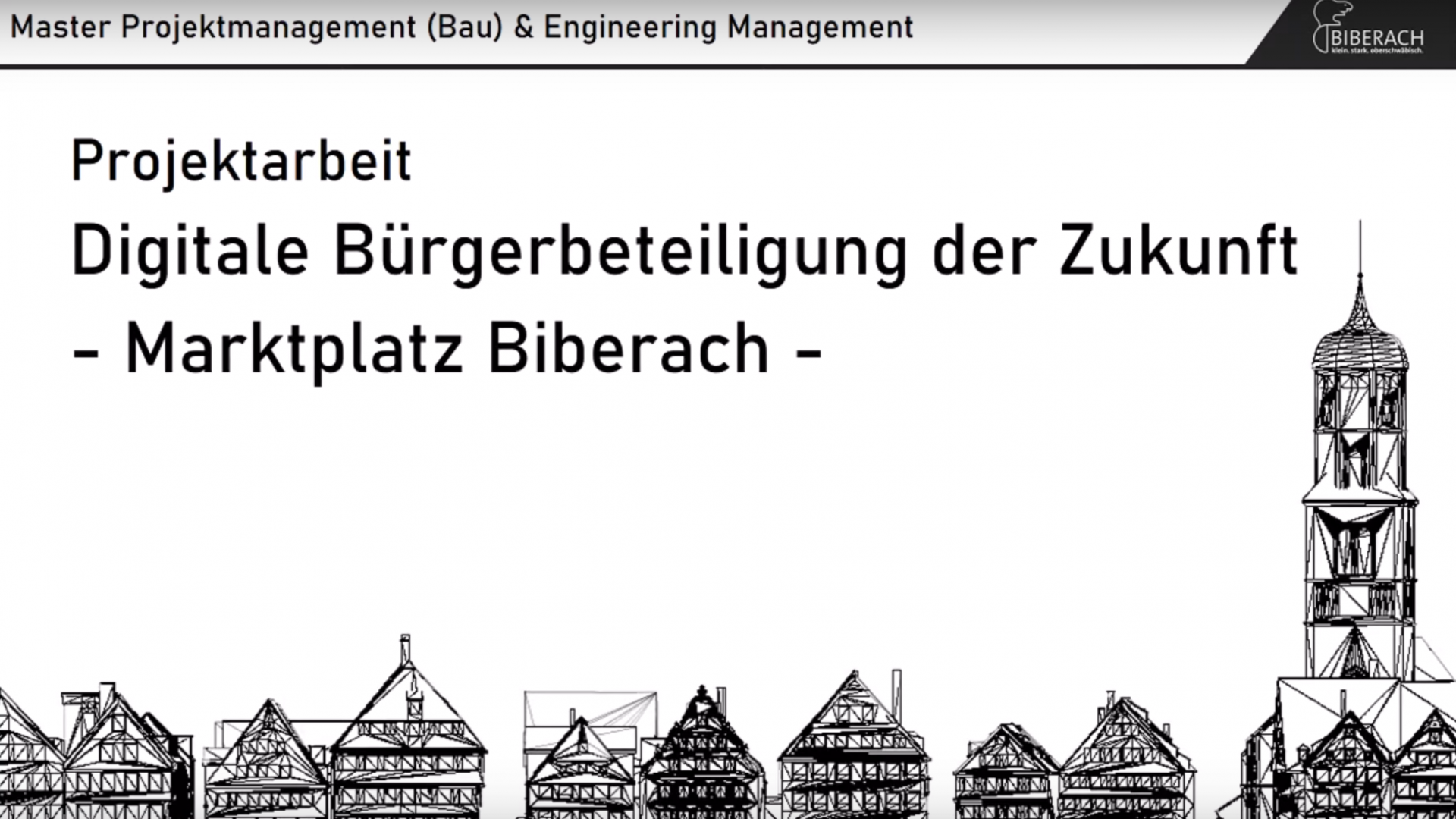 Digitale Bürgerbeteiligung - Marktplatz Biberach - Kurzversion