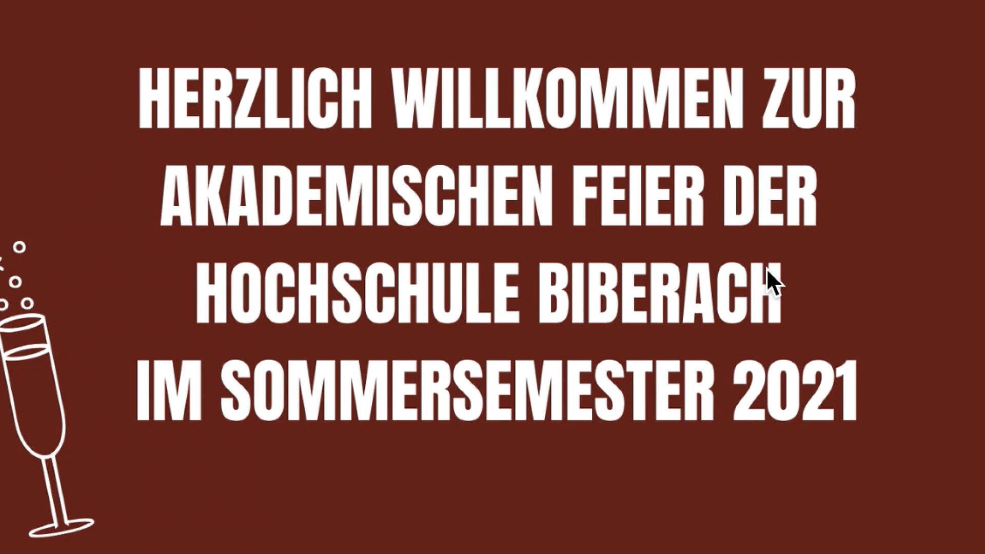 Digitale Akademische Feiern Sommersemester 2021